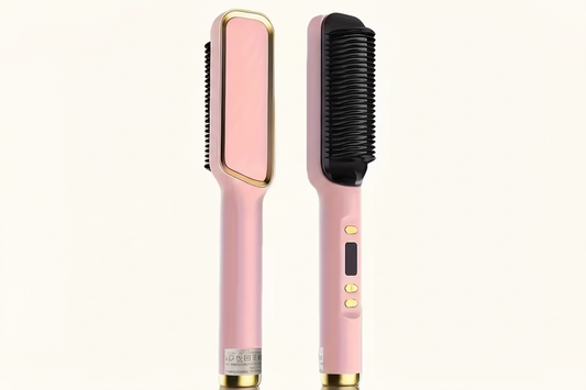 Pink Hair Straightening Brush
